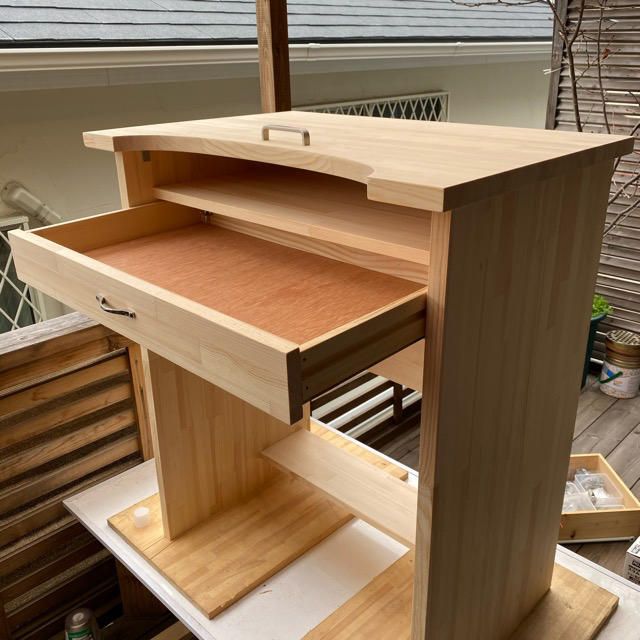 小次郎 彫金作業机 両袖 ナチュラル大型配送別途要大型配送D保護具・作業机・収納,彫金用作業机,彫金机シーフォース 世界の工具・ 彫金 オンラインショップ