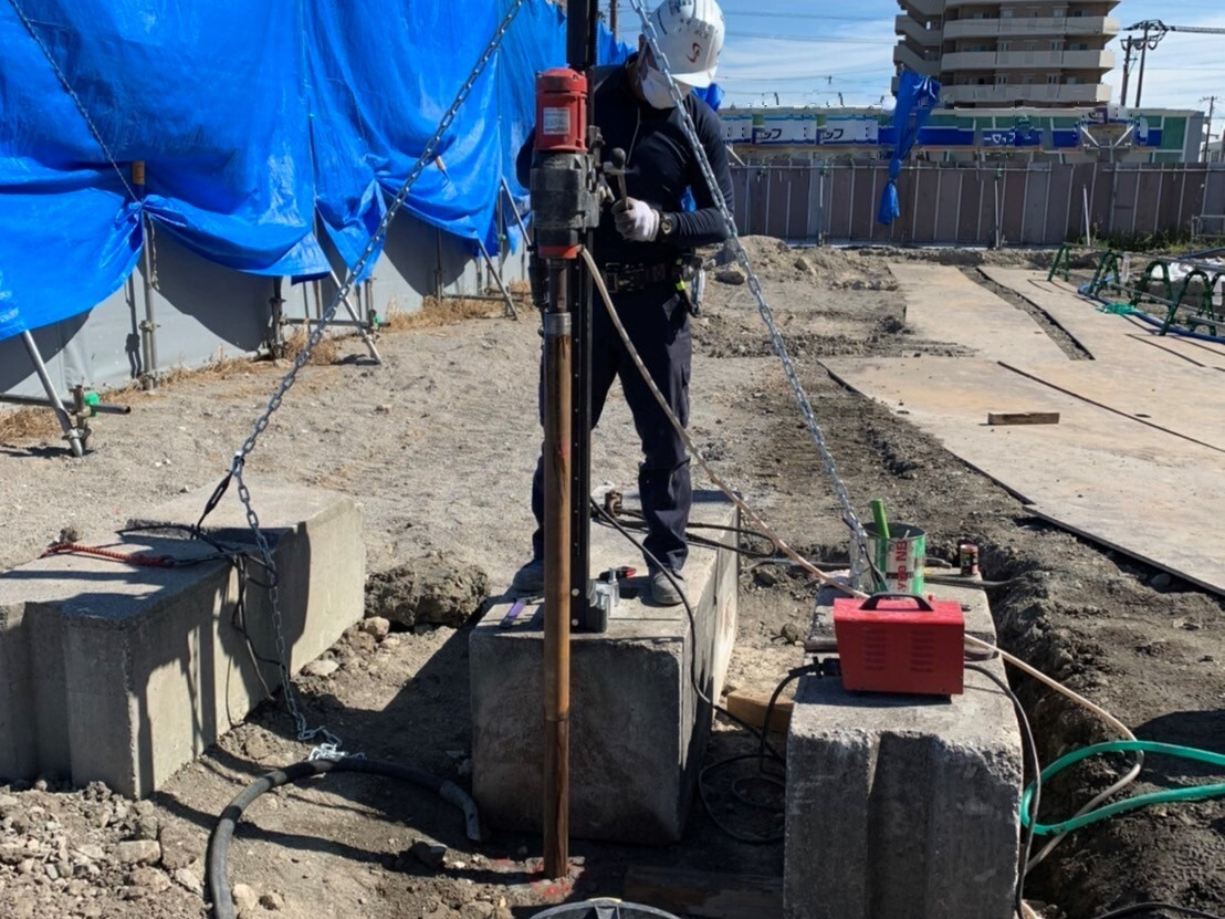 コンクリート、コア抜き調査事例一級建築士事務所ハウスサポート有限会社