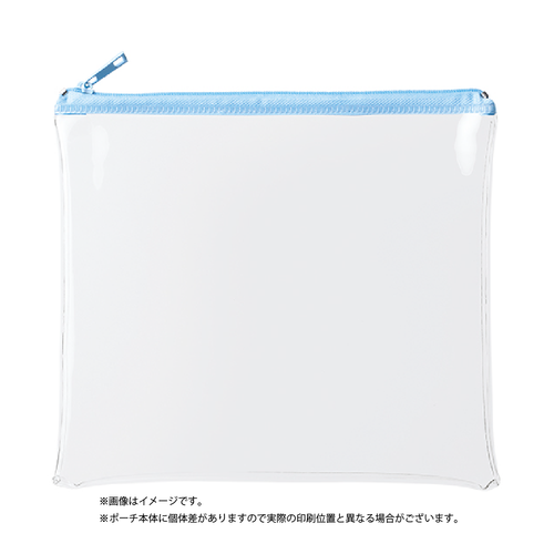 ダイソーさんのカラビナ付きクリアカラーポーチ日々是好日