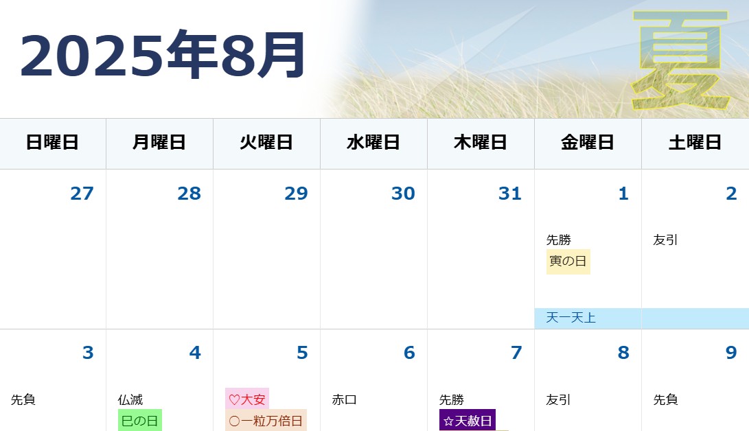 2025年 車の購入・納車に良い日はいつ