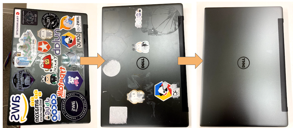 ◇パソコンに貼ったシールをキレイにはがす裏技3選ジャンク品ドットコム