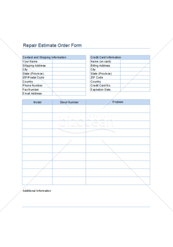 英語 - 見積書エクセルテンプレート・サンプル 無料