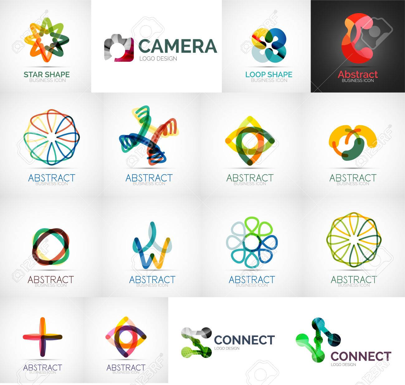 ビジネス グラフ アイコン ロゴマークセット イラスト素材7434016- フォトライブラリー photolibrary