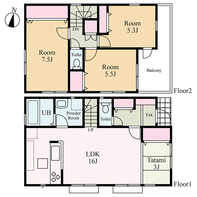手書き風の間取り図を作成します 即納可能！イラストレーターで見やすい間取り図を作成します。ココナラ