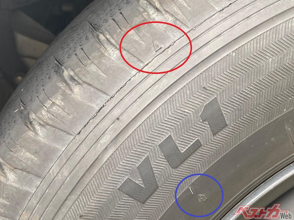 ここが出たら車検アウト！スリップサインとは？？タイヤ市場千葉貝塚店タイヤ・スタッドレス・オールシーズンが安いタイヤ専門店