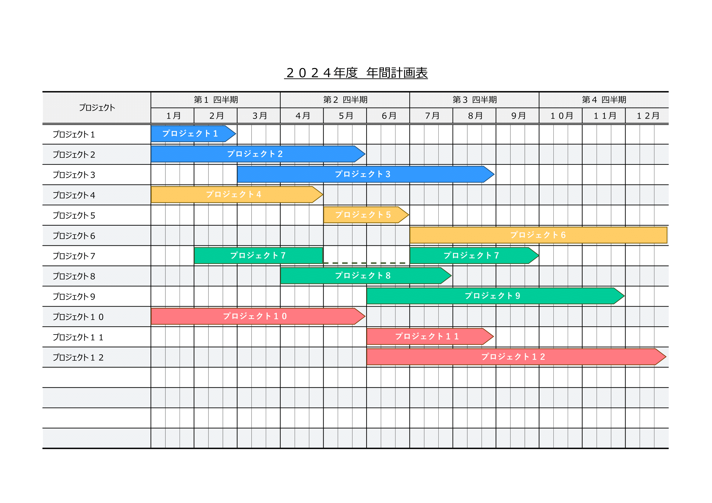 エクセルで工程表を作るには？見やすいエクセルの作り方大公開 テンプレ付きノウフル 建築