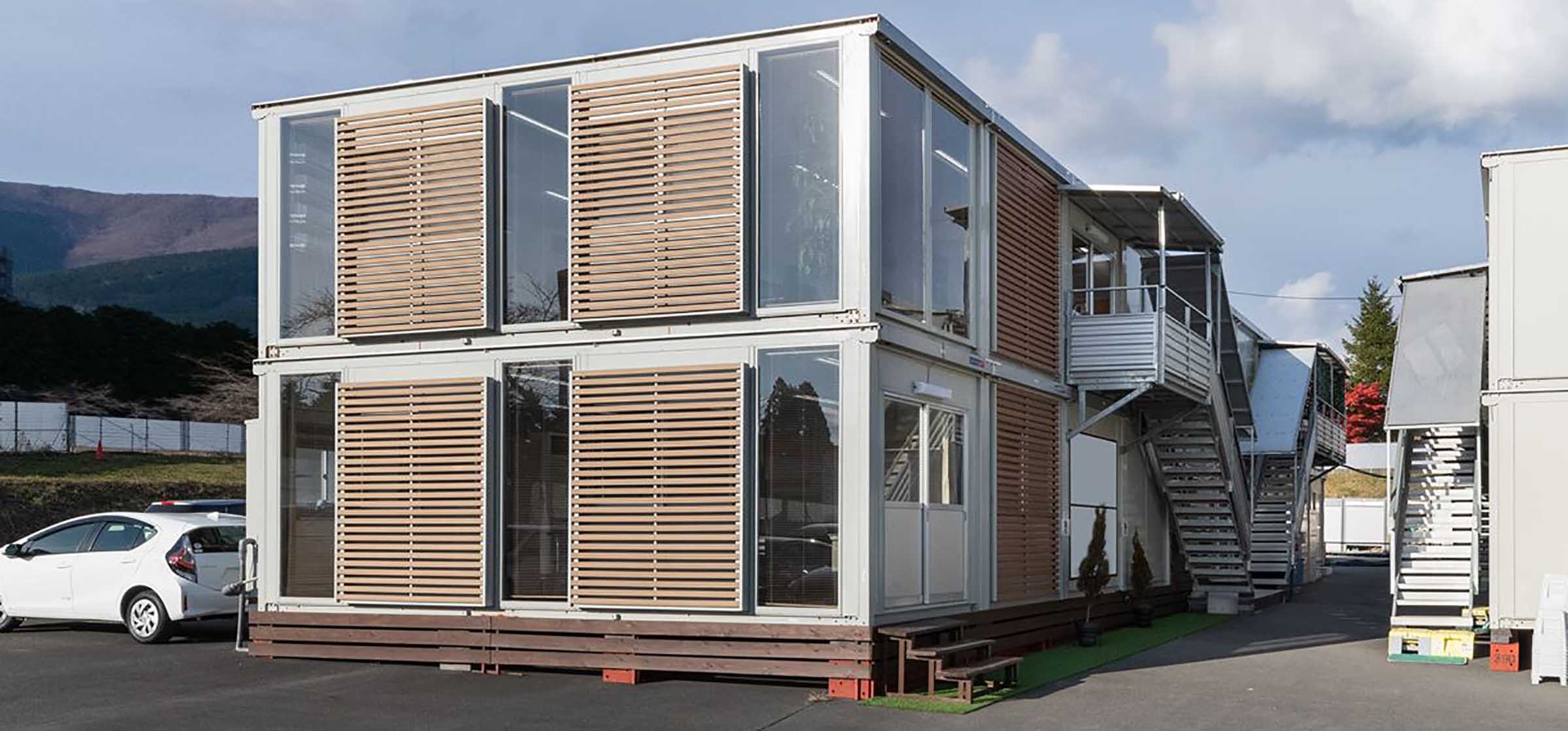 施工事例12の1 事務所・オフィスJIS鋼材建築用コンテナハウス 概要・設計篇・竣工写真- 建築確認コンテナハウス