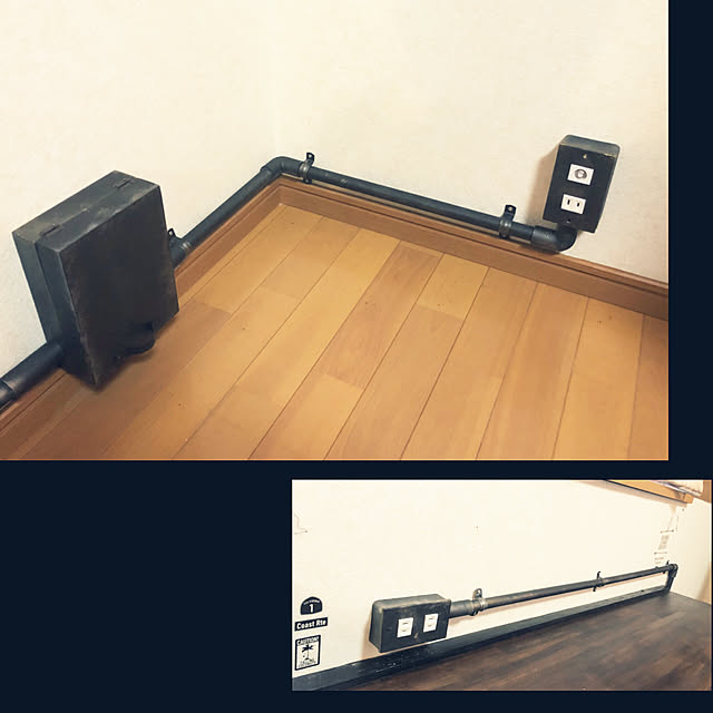 配線隠し 配線カバーのおしゃれなアレンジ・飾り方のインテリア実例RoomClip ルームクリップ