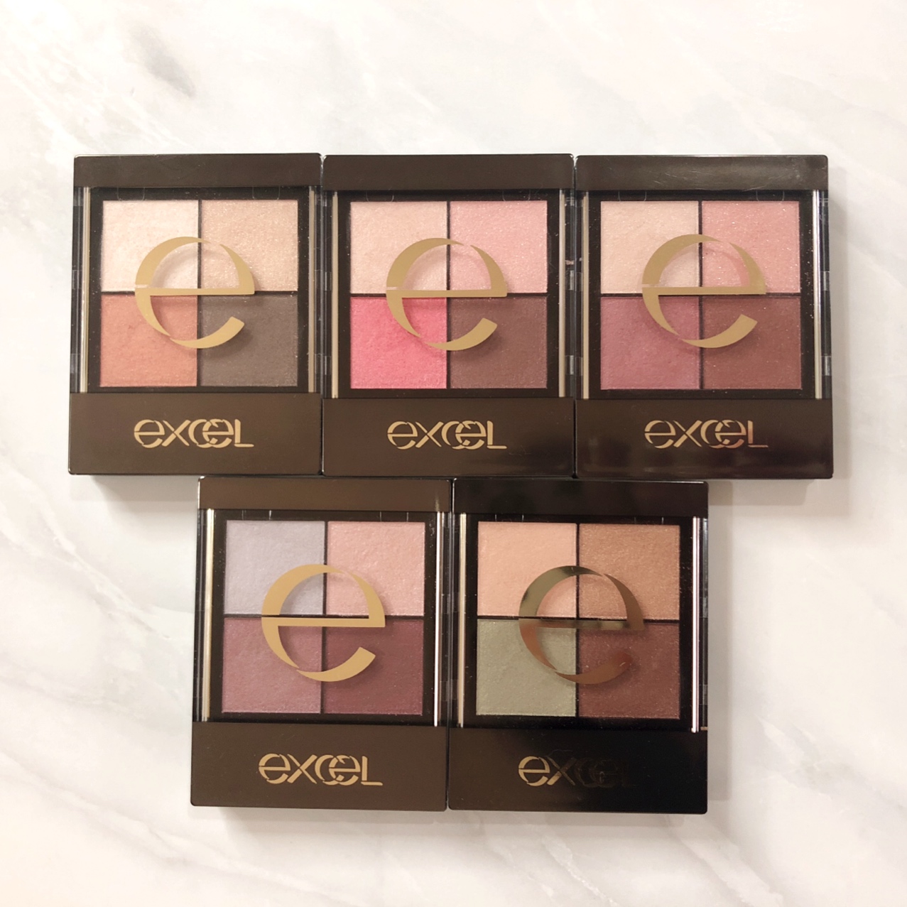 ブルベ夏愛用 excel エクセル のアイシャドウ比較⭐️yunaのコスメ日記〜総フォロワー2万人超のコスメコンシェルジュおすすめアイテム紹介