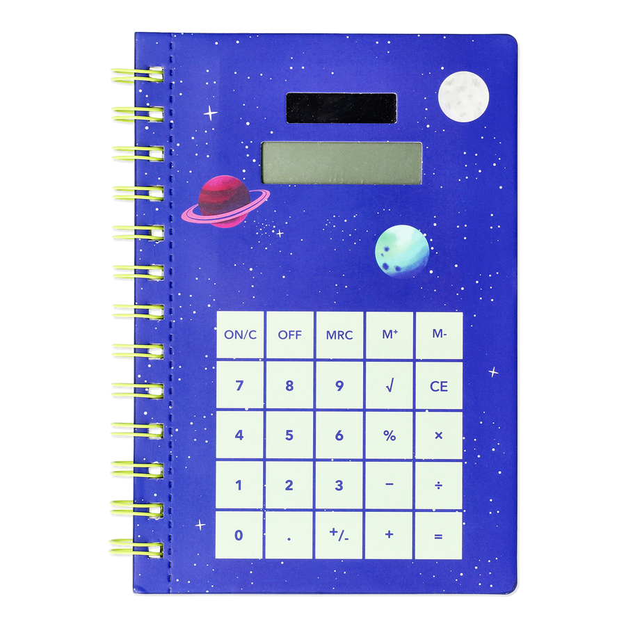 楽天市場880円→660円SALEフライングタイガー公式 電卓付ノート 電卓付きノート スパイラル メモ帳 学習用 仕事用 整理 整頓計算 メモ帳 実用的 サイズ：18×12.2×1.3cm 北欧 : フライングタイガーコペンハーゲン