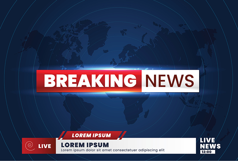 ニュース番組風 速報テロップ1イラスト - No: 22199300無料イラスト・フリー素材なら「イラストAC」