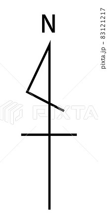 方位記号・方位マークの無料フリーダウンロードイラスト compass design