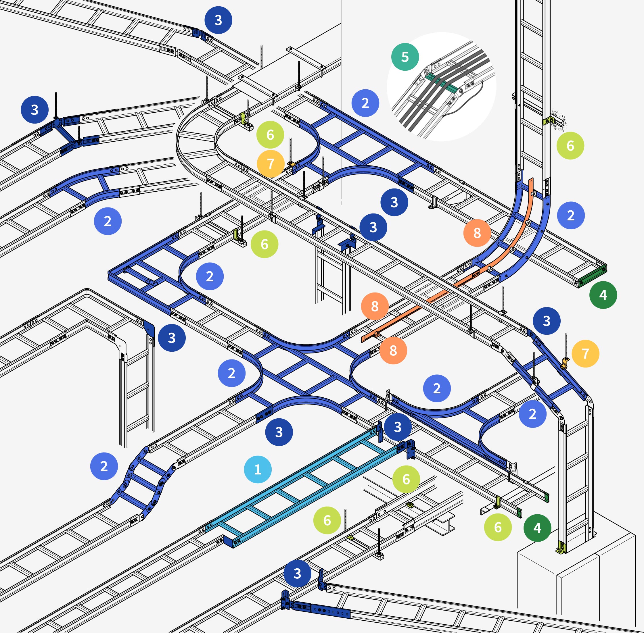 ネグロス電工 吊りボルト用ケーブル支持金具『ベビーラック FBR☐-W3W4』好評発売中