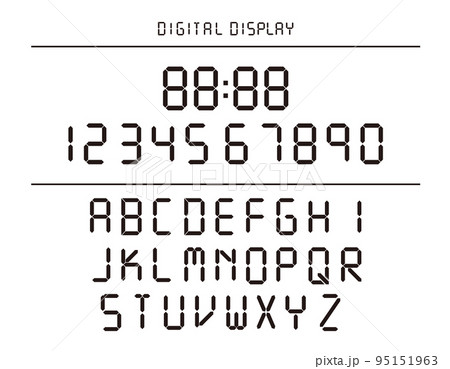 ７セグメント 数字の写真素材 - PIXTA