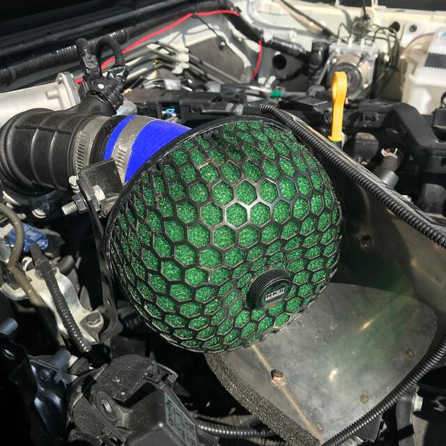 Ra1zing 76mm口径 アルミ製エアインテークパイプ エアクリーナー付属 自動車用 毒キノコ 汎用