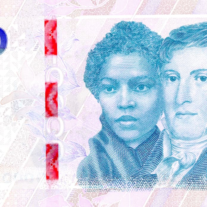 アルゼンチン ・ ペソ紙幣硬貨のお金。の写真素材・画像素材 Image 34172870