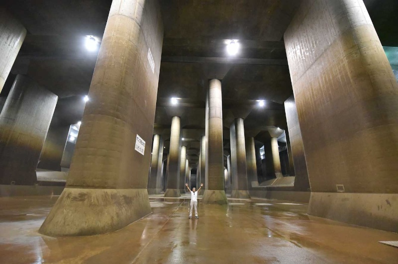 TTS - The Metropolitan Area Outer Underground Discharge Channel of Japan首都圏外郭放水路調圧水槽 庄和排水機場