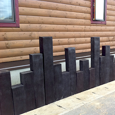 ☆ポタジェ横、果樹園前整地&カインズで半額で買った枕木風コンクリート☆作ることが好き。～Tsukusuki＊～