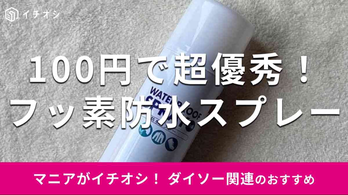 ダイソー 雨の季節の必需品「防水スプレー WATERPROOF SPRAY フッ素 」を試す。100均ism