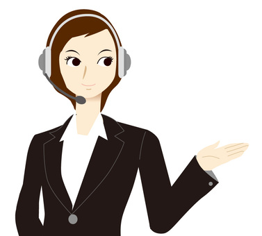 電話応対をするオペレーター女性 11017025425 の写真・イラスト素材アマナイメージズ