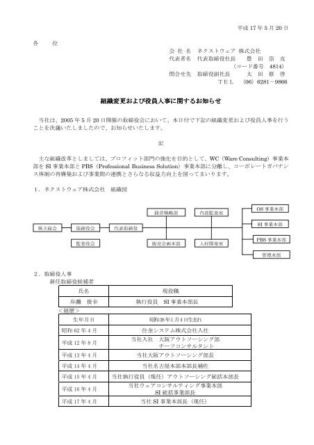 組織図 - 株式会社 電算