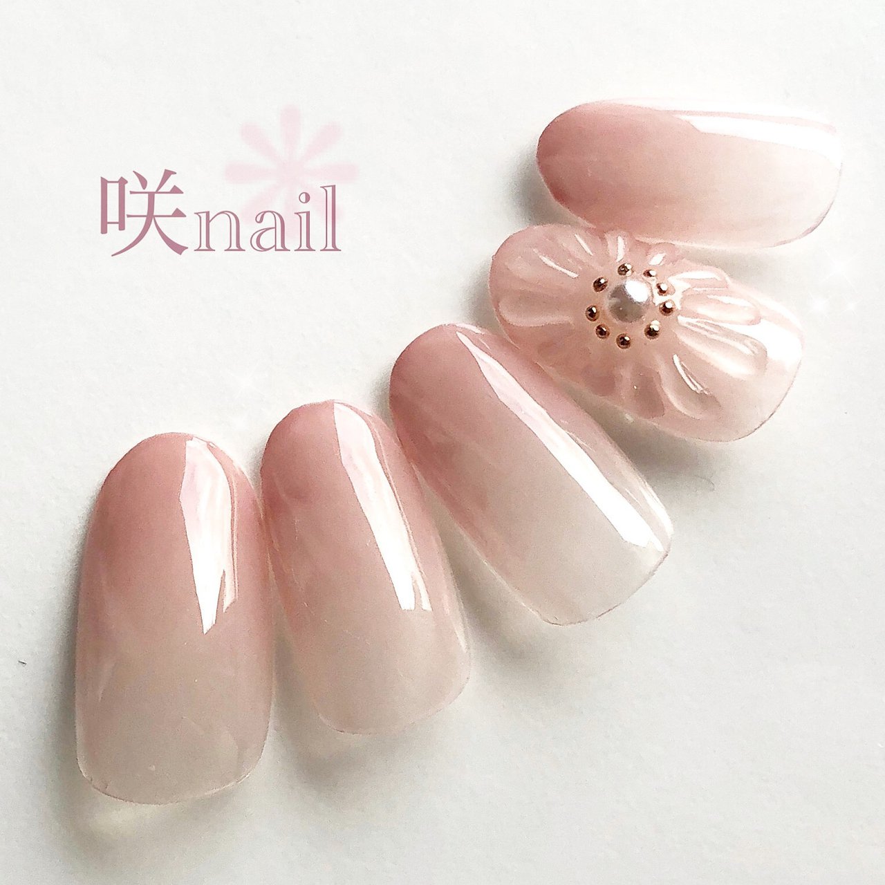 夏 オフィス ハンド シンプル グラデーション - Na nailのネイルデザイン No.3220298 ネイルブック