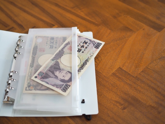 ブルー セリアの6リングファイル専用 袋分け家計簿リフィル 基本セット