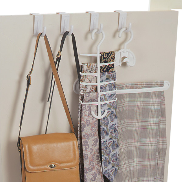 ネクタイハンガー ハンガー ネクタイ ネクタイ用 小物ハンガーネクタイ収納 ベルト収納 クローゼット 収納ハンガー 衣類 ベルト スカーフストール タイ かさばらない 12本 プラスチック 回転: リビングート ANA Mall店ANA Mallマイルが貯まる・使える