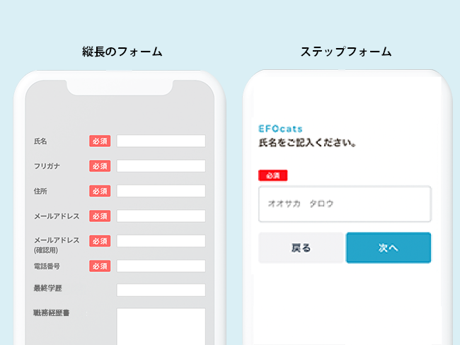 応募フォームの活用事例│リクオプ