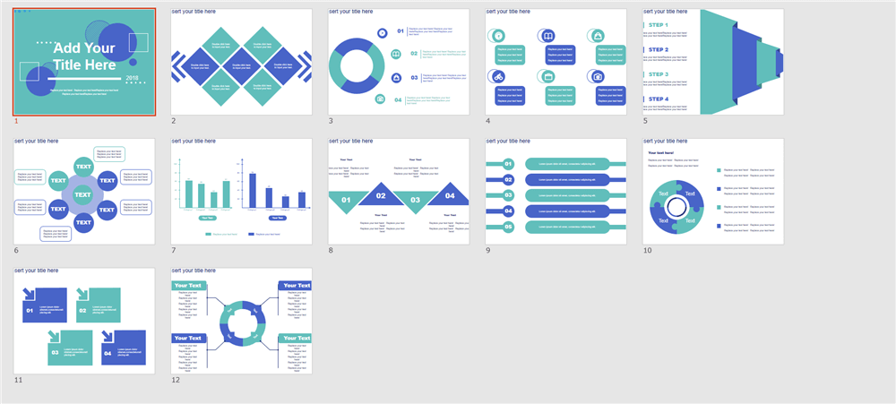 こういうのでいいんだよ。無難だけどおしゃれな無料のビジネス用パワーポイントテンプレートおしゃれパワーポイント無料テンプレート
