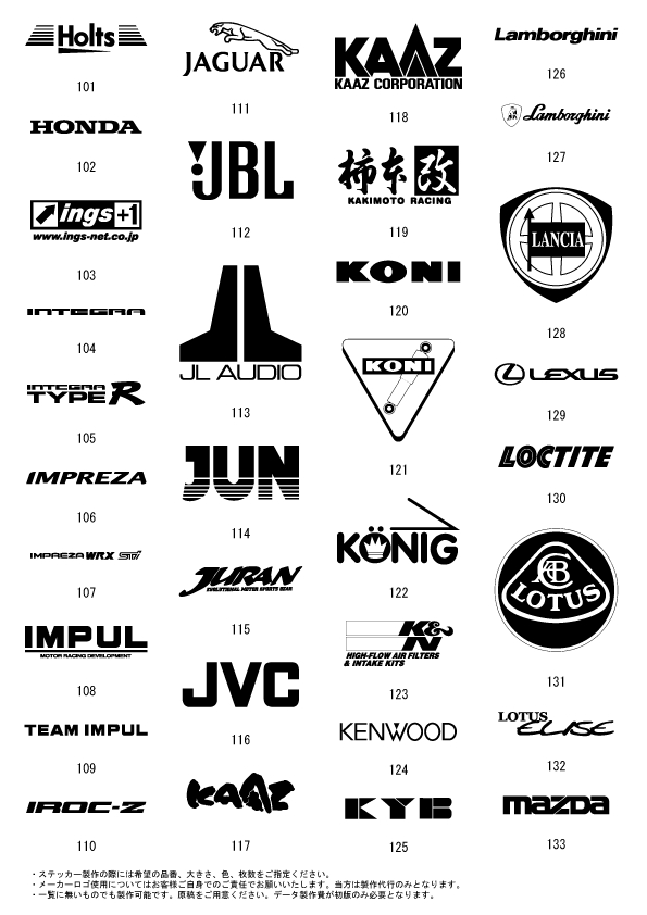 新着商品 デカール レーシングスポンサーロゴ ステッカーBバイク 車