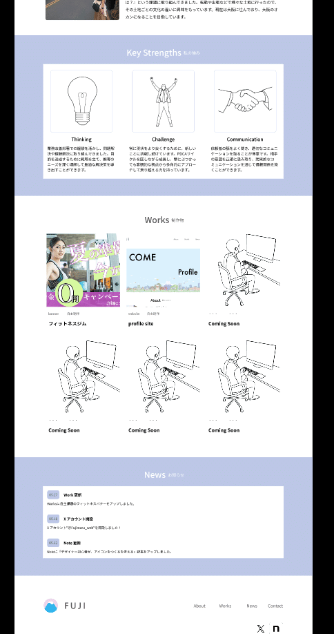 プロフィールサイト