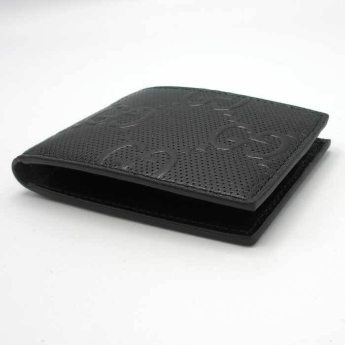 GUCCI 二つ折財布小銭入れなし 海外紙幣サイズ 625559 1W3AN