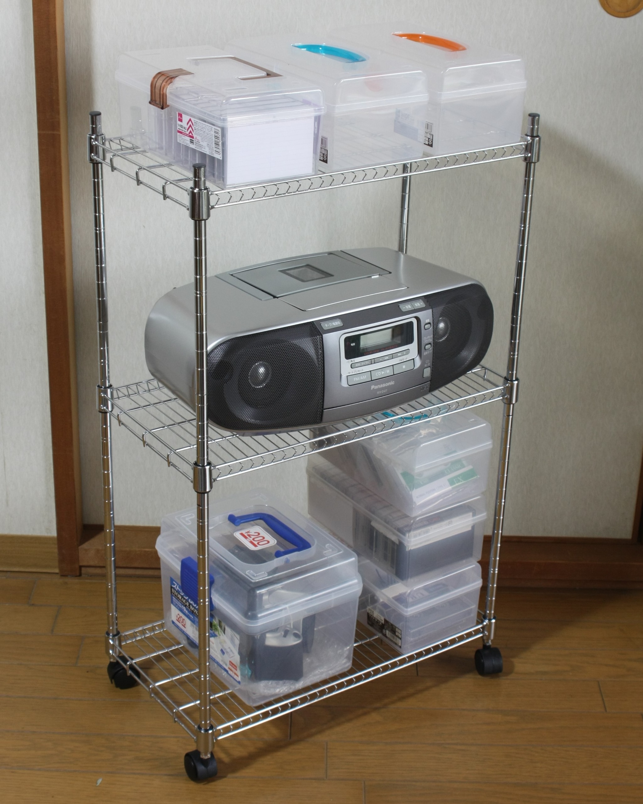 ダイソー「ジョイントラック」を買ったよ。組み立ての注意点と収納アイデアrooms19