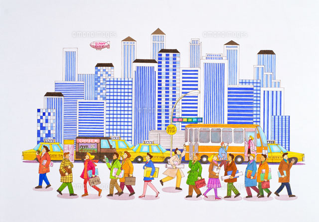 オフィス街・ビル街のイラスト 背景素材かわいいフリー素材集 いらすとや