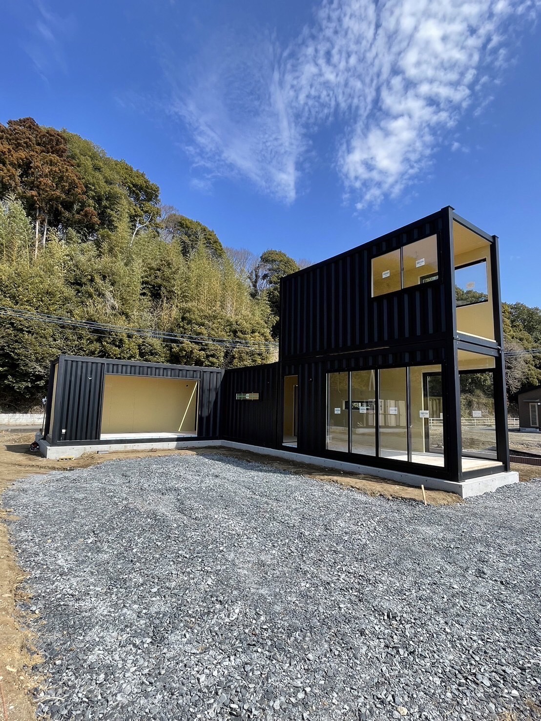 プレハブ コンテナハウス 倉庫 ユニットハウス プレハブ 3連棟 外部エントランス付 事務所 店舗 連結可能 倉庫物置 組み立て式 車庫ガレージコンテナハウス 仮設ス-パ-ハウス 全国OK : 夢の家 - 通販 - Yahoo!ショッピング