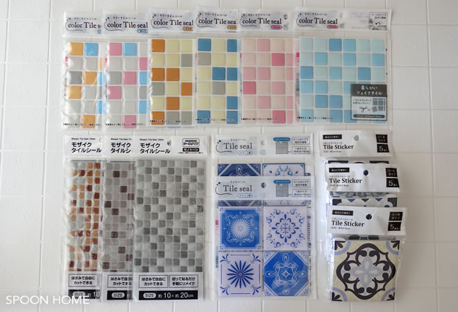 100均 車用品・バイク用品 VaryPaper壁紙シールタイルシールウォールステッカー はがせるリメイクシート30.5x30.5cm3Dインテリア20枚セットL字型レンガ調モザイクタイル凹凸のり付き装飾diy補修リフォームおしゃれ模様