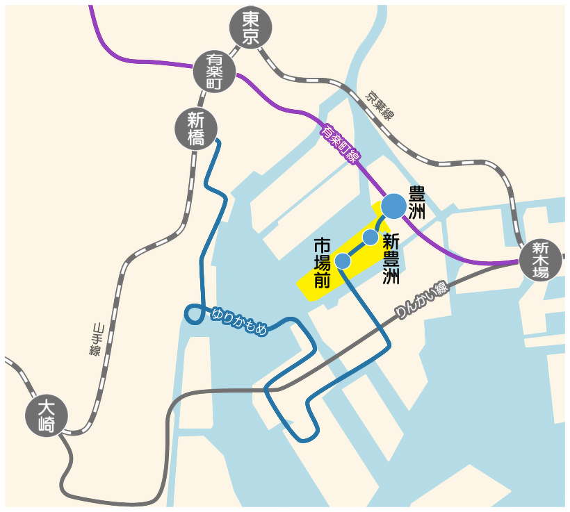 豊洲市場 アクセス 電車・車での行き方・料金・時間をエリア別に徹底比較した！アキチャン -akippa channel