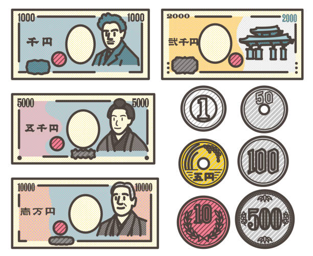 お金の袋 ￥・円 のかわいい手書き風イラストアイコン可愛い絵文字アイコンイラスト『落書きアイコン』