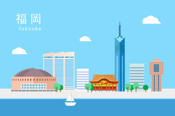 無料イラスト かわいいフリー素材集: 九州地方・沖縄地方8県の地図のイラスト 都道府県