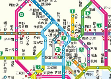 高谷JCTの標識マップドラぷら NEXCO東日本