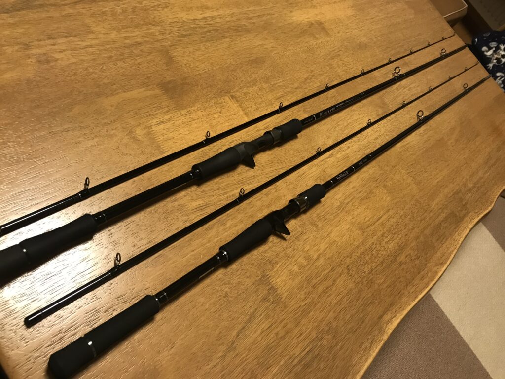 ヤマガブランクスのベイトモデル比較！バリスティック103MHとアーリー93MH・105MMHTrout Blue