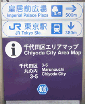 駅のホームの駅名表示板、駅名標セット：イラスト無料