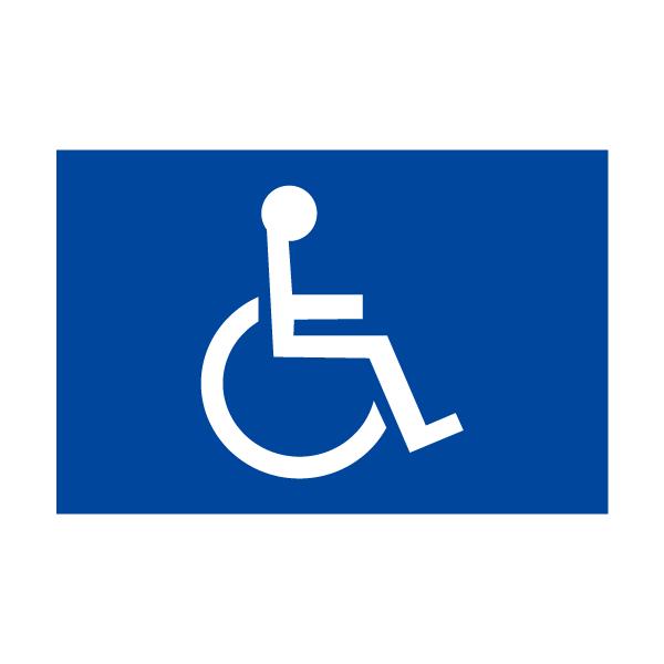 車いすマーク ステッカーブル