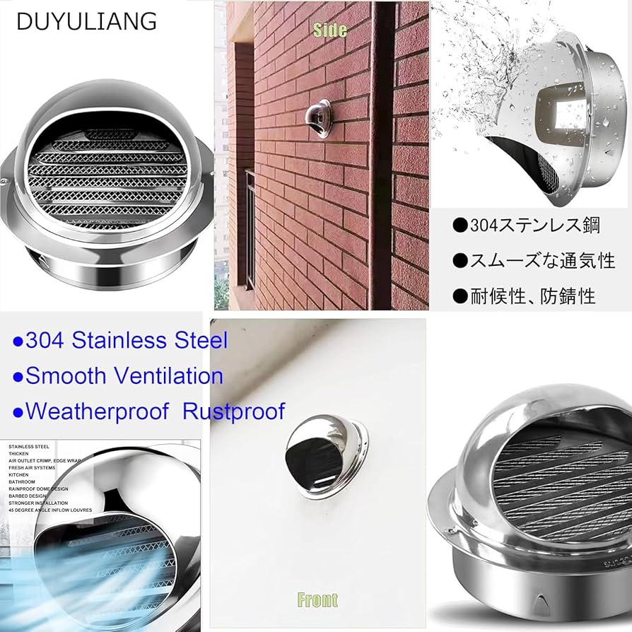 SSZY 通気口 フィルター 防音 ルーバー ダクトカバー 換気扇フードカバー 掃除 換気扇カバー 換気口カバー 室内 空気排出ダク 楽天市場 換気扇カバー 換気口 高耐食性換気 フードカバー 通線穴・キャップ付 250型 横250×高さ250×奥行156mm 1台単位 アイボリーホワイト