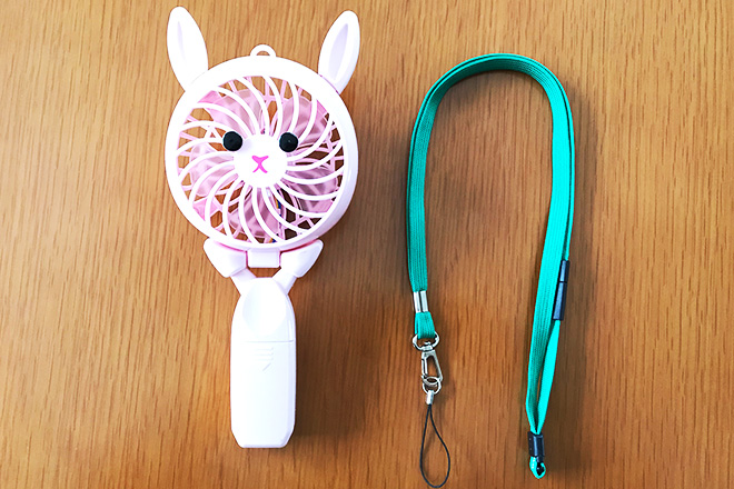 ストラップをハンディファン携帯扇風機につける付け方と裏ワザfrancfrancフランフラン他