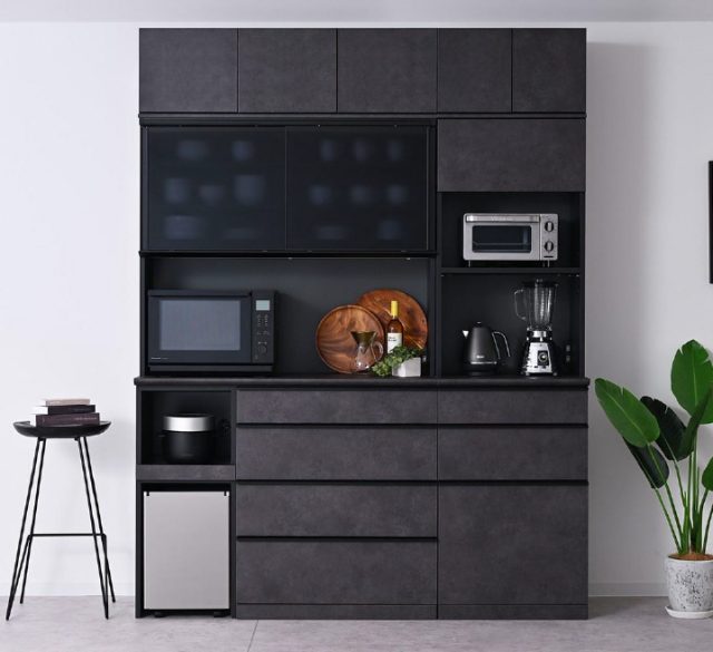 日本製 食器棚 キッチンボード 105cm 完成品 レセ62-100081 激安アウトレット家具通販ワイエムワールド