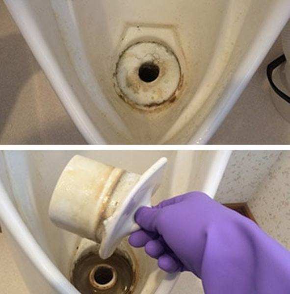 男子トイレ尿石汚れの取り方