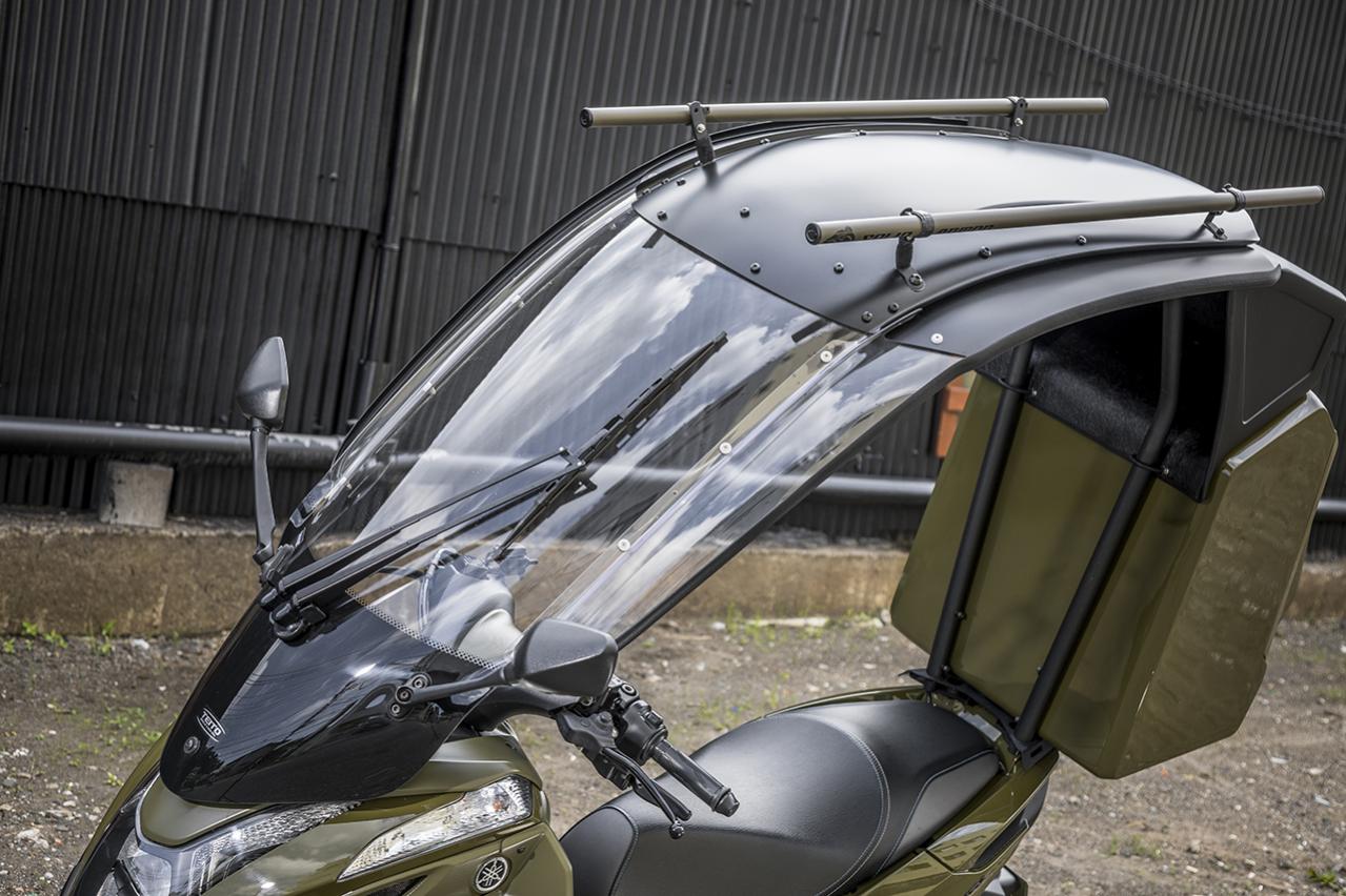 トリシティ155 側車付オートバイ トライク 二人乗り ヘルメットフリー 屋根付き デリバリー ２