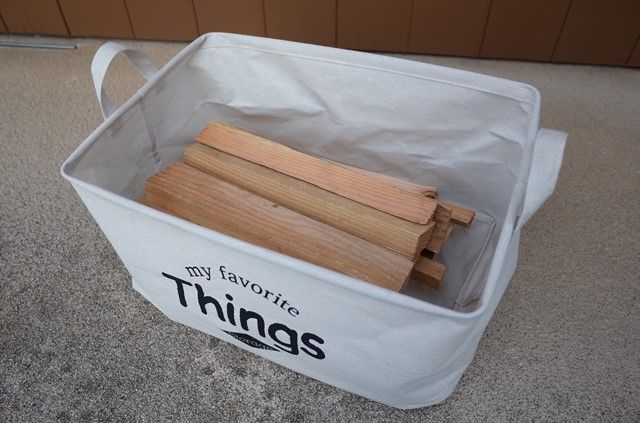 購入品 キャンドゥで薪入れ＊娘小学5年生と息子小学3年生のレインボーママ＊40歳ママ＊